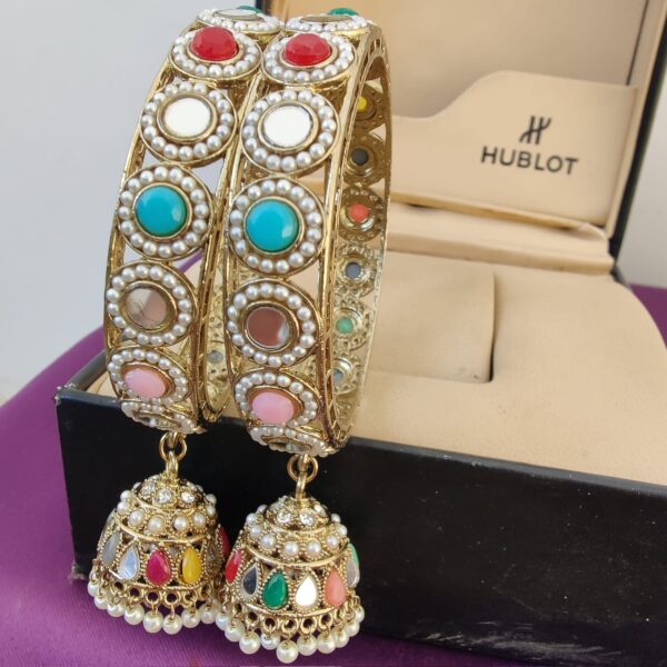 Latkan jhumkie bangles - Image 2