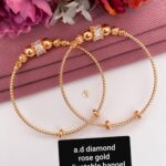 Ad Diamond rosegold adjustable bangle