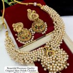 Matt Polish Choker With Jhumka
