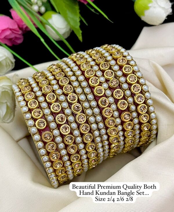 Kundan Bangle Set