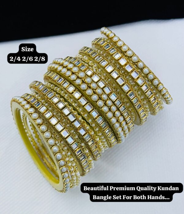 Kundan Bangle Set