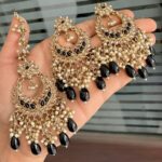 Reverse ad earrings,tikka