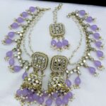 Mirror shara jhumka,tikka