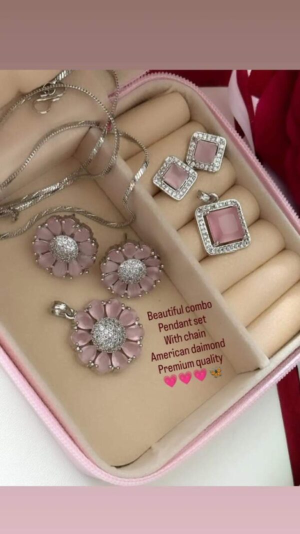 American Diamond Pendant set