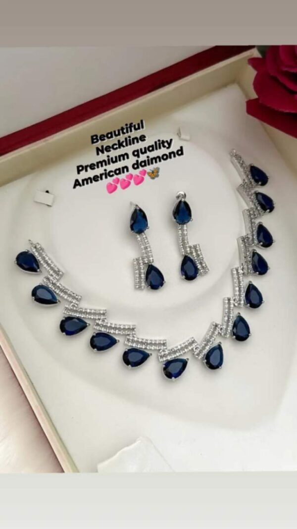 American diamond neckline