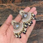 Polki droplet earings