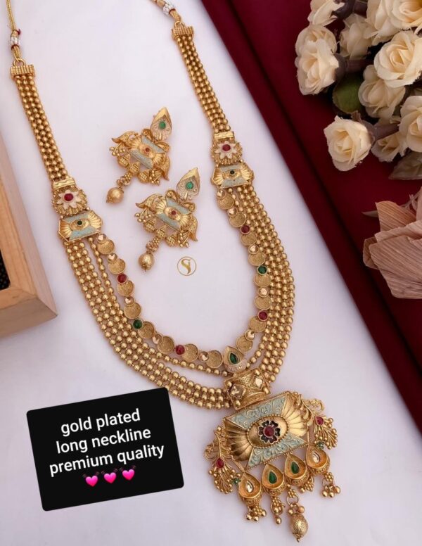 Beautiful long neckline