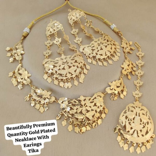 Gold plated necklace combo