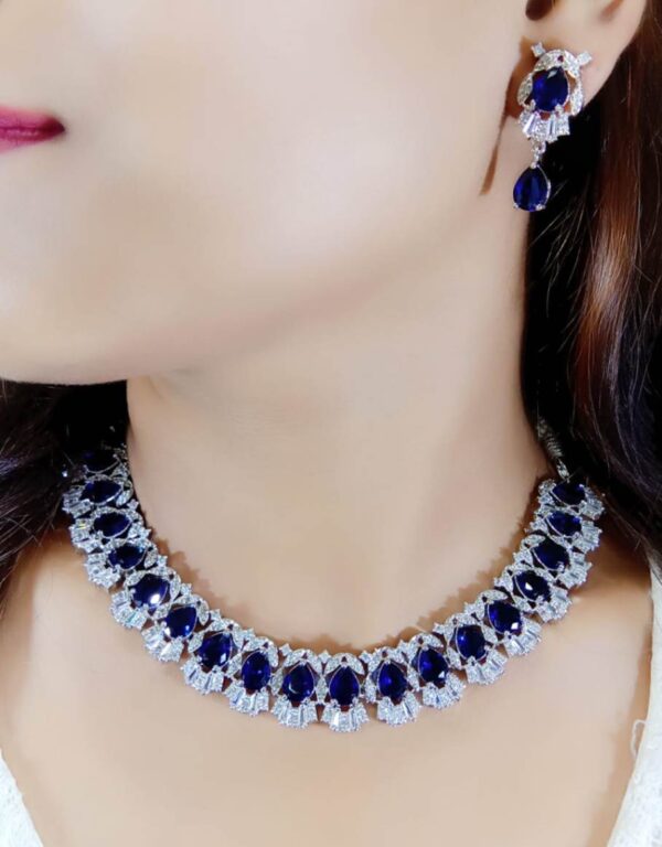 American diamond neckline