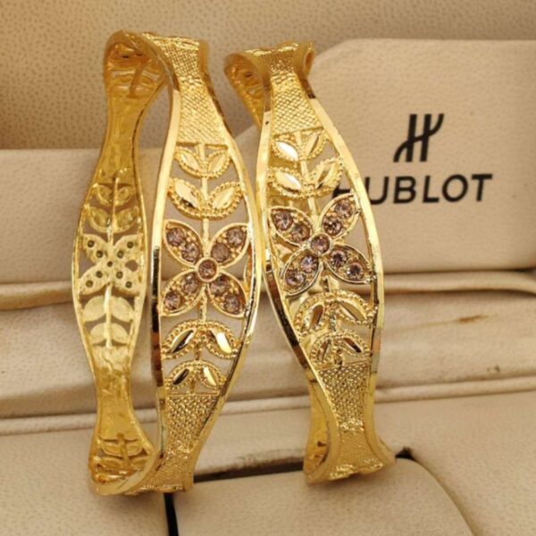 Gold plated daily wear bangles