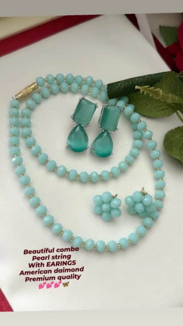 Crystal string American diamond combo