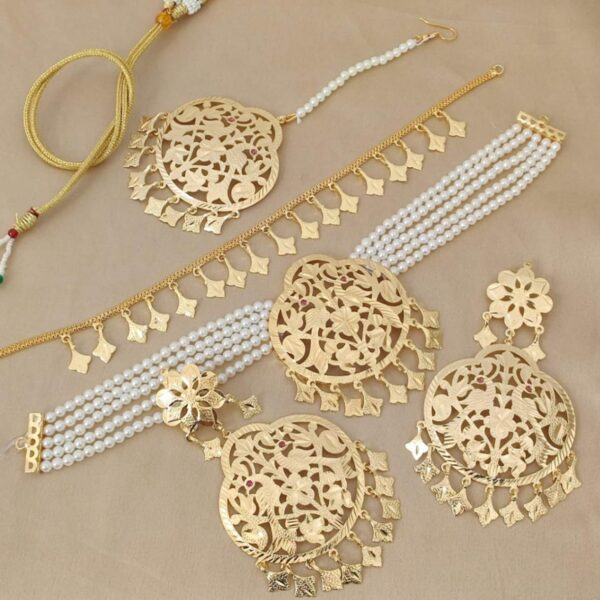 Punjabi Gold plated beautiful necklace combo