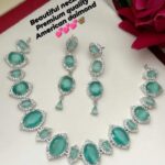 Beautiful American diamond necklace set