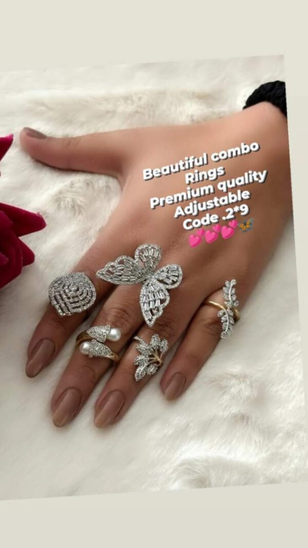 American diamond adjusteble rings