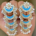 Kundan light weight earrings