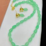 Glass mala with kundan tops