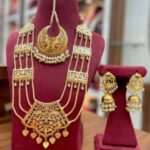 Beautiful ranihaar with tikka set