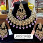 Reverse Ad Chokker with earrings,tikka