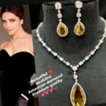 Beautiful neckline American diamond