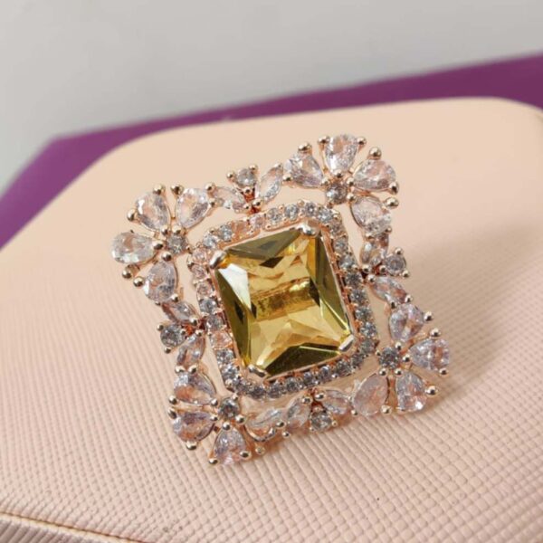 Solitaire Diamond adjustable rosegold Ring
