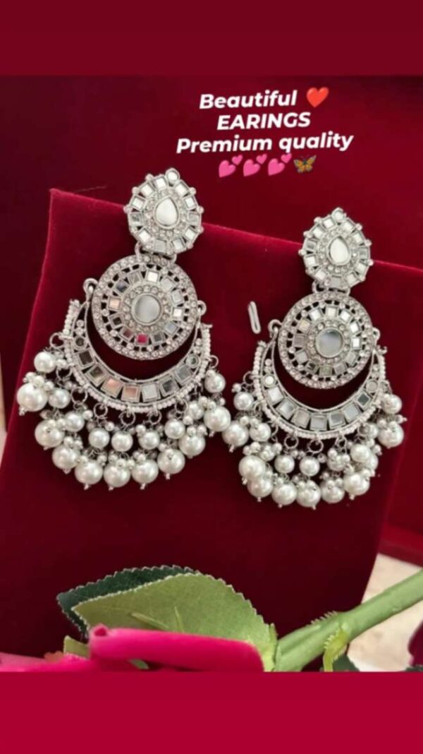 Beautiful mirror earrings