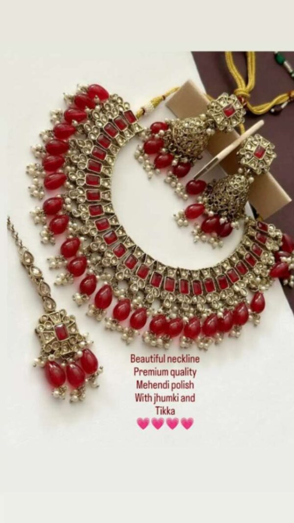Beautiful neckline Premium quality Mehedi polish