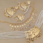 Beautifully Dual 2  Neaklace With Beautiful Earings Tika Combo