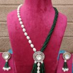 Beautiful Hydero Pearl Diamond Neaklace With Beautiful Earings