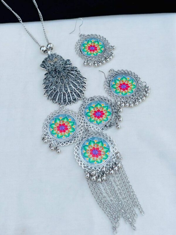 Beautiful Premium Quality Oxodized Necklace with Earring set