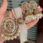 Beautiful Mirror 🪞 Chokker With Jumkie And Tika…. combo