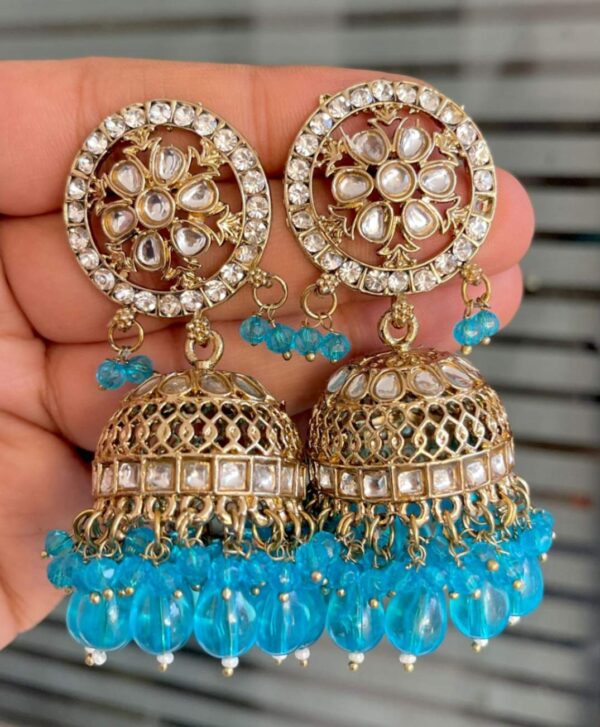 Beautiful Premium Quality Kundan Jhumka….