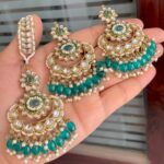 Beautiful Reverse Ad Stone Chokker With Beautiful Jhumkie And Tika… All Colours Ready…