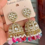 Mehndi Polish Kundan Jhumka …