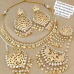 Neckline with tikka set With side passa combo