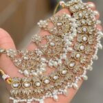 Reverse Ad Stone Chokker With Beautiful Earrings And Tika…