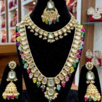 Kundan Long Necklace And Choker With Earrings And Tika