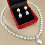 Pearl Necklace With Earrings