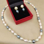 Pearl Necklace With Earings