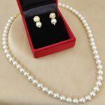 Pearl Necklace With Earings