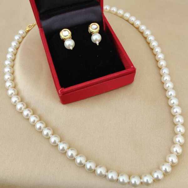 Pearl Necklace With Earings