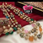 String mala with earrings,kada