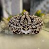 Bridal clutch Embroidered Round/Oval Box Clutch for Women's / Girls 🥳