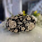 Bridal clutch Embroidered Round/Oval Box Clutch for Women's / Girls 🥳