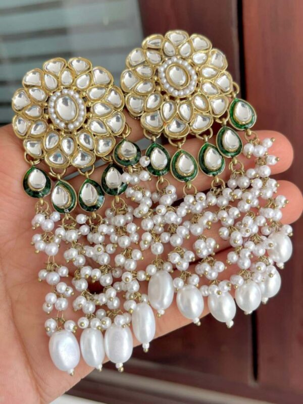 Kundan Hanging Earrings