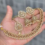 Kundan Choker With Beautiful Jhumki And Tika