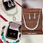 Neckline American diamond combo