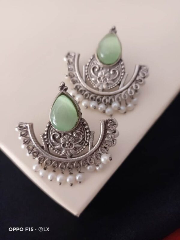 Gs oxidised earrings