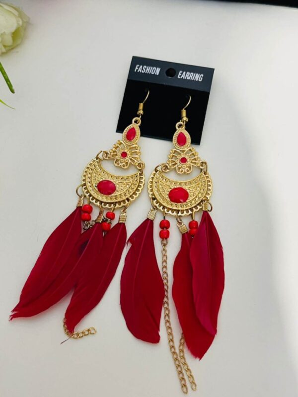 Western girlish earrings for casual wear