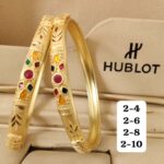 Gold Plated Bangles Daily Wear