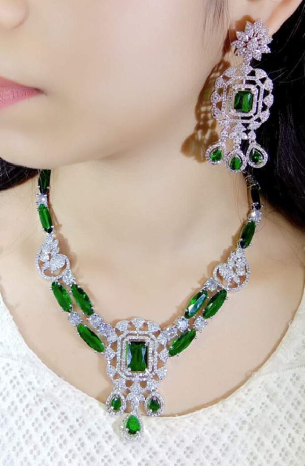 Diamond Necklace With Earings